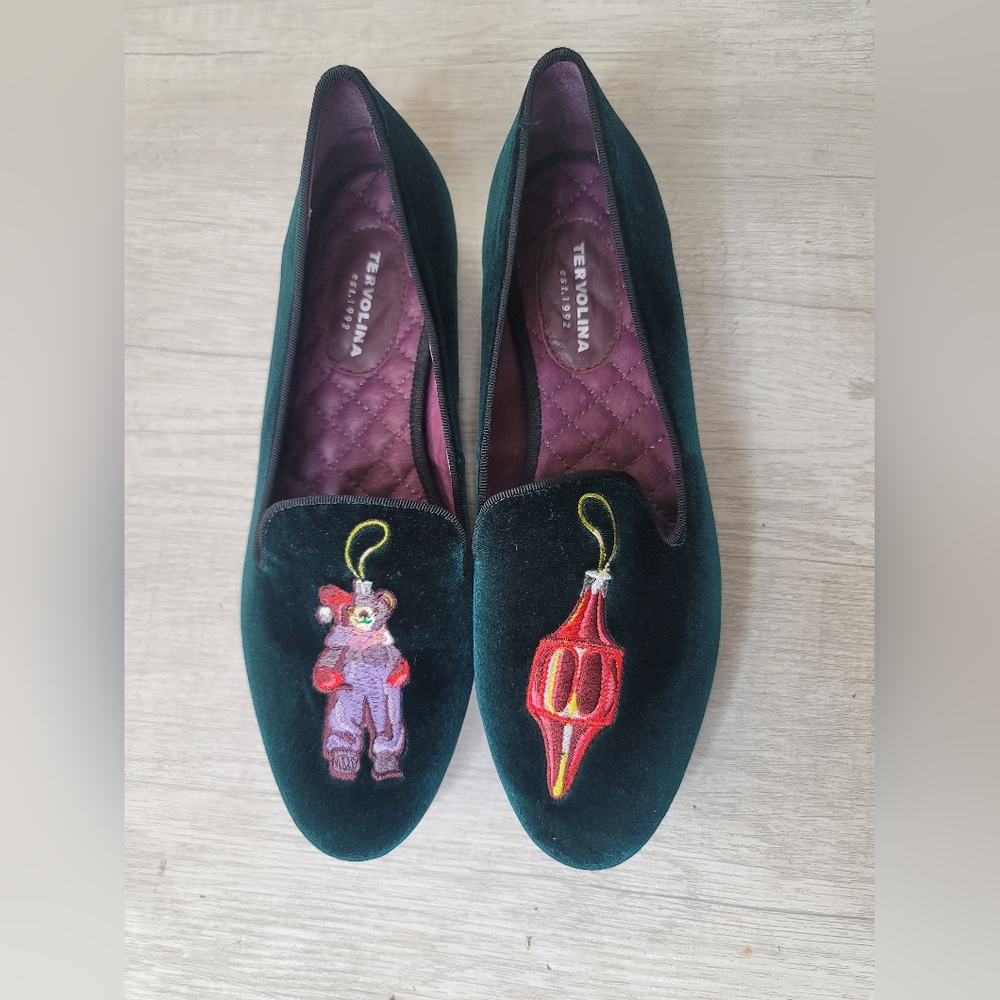 Tervolina embroidered loafers sz 41